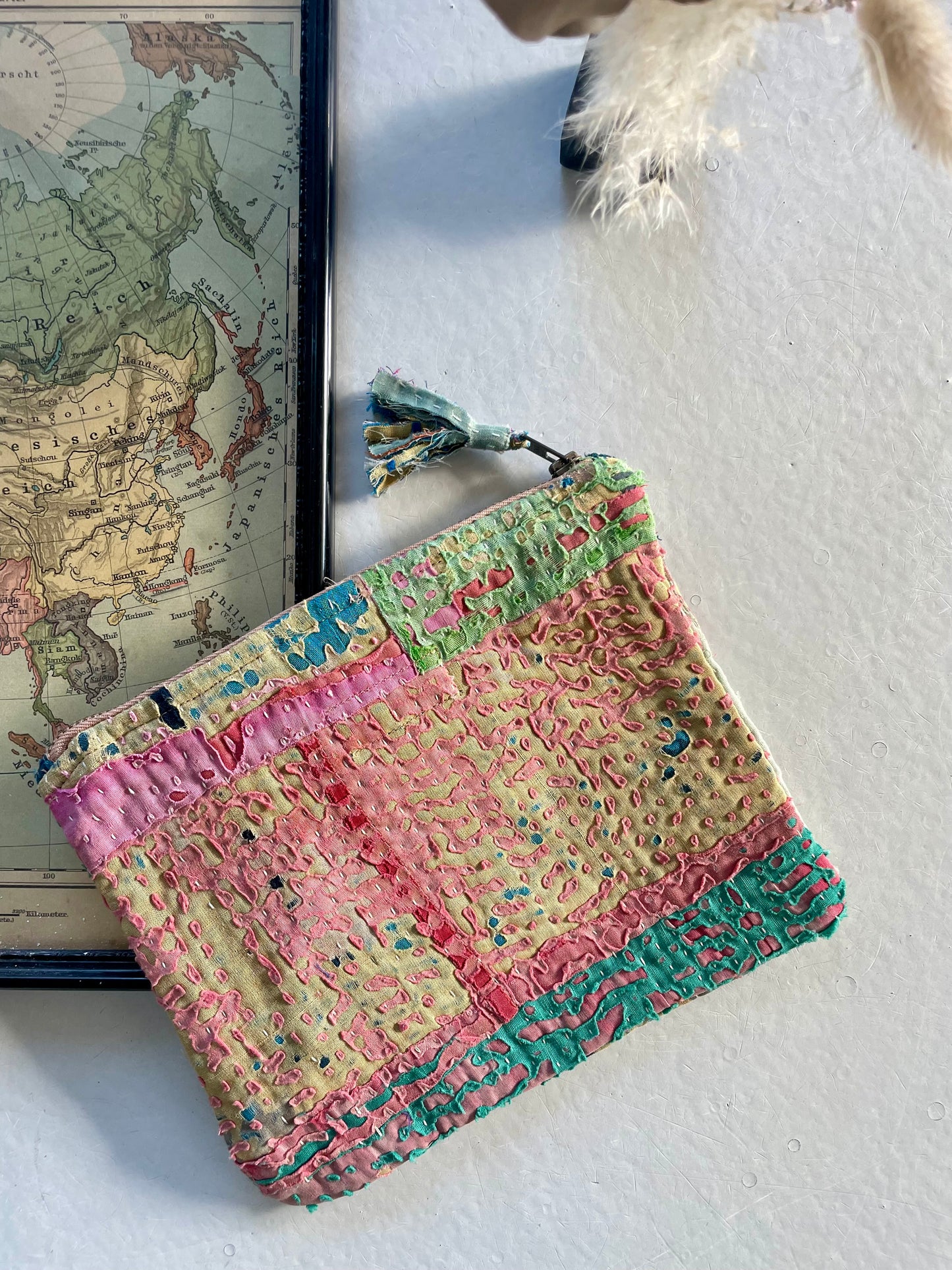 Petite pochette en kantha | multico 1
