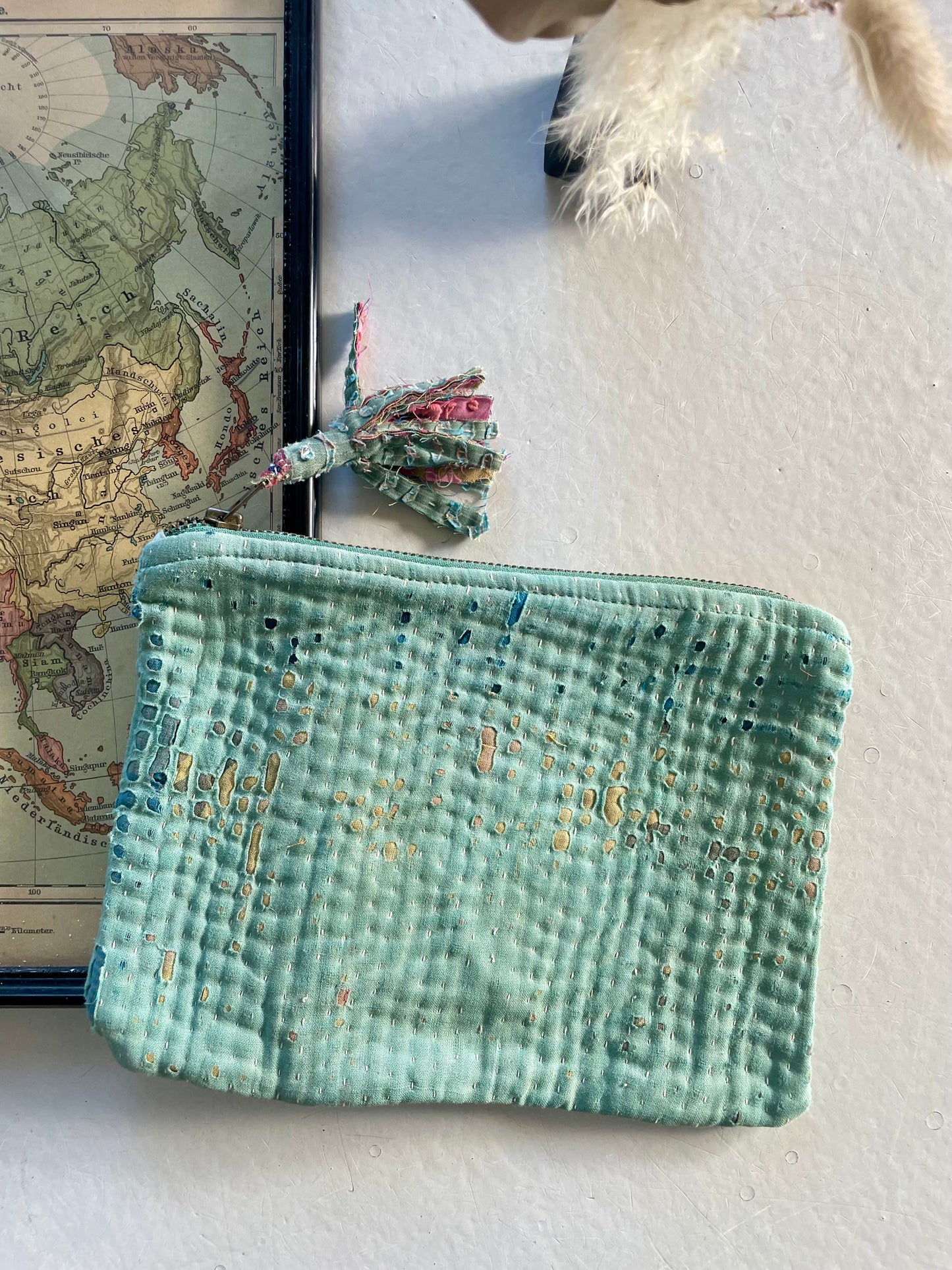 Petite pochette en kantha | multico 2