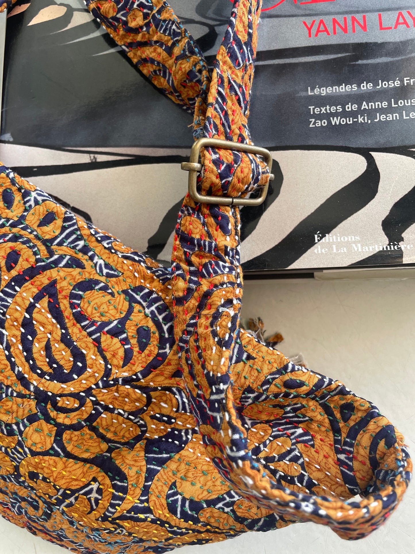 Banane en kantha | orangé