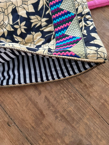 Pochette matelassée & ruban vintage |  VINTY