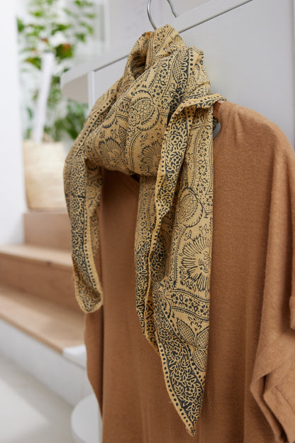 Foulard blockprint Collab