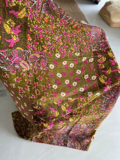 Plaid en Kantha Kaki