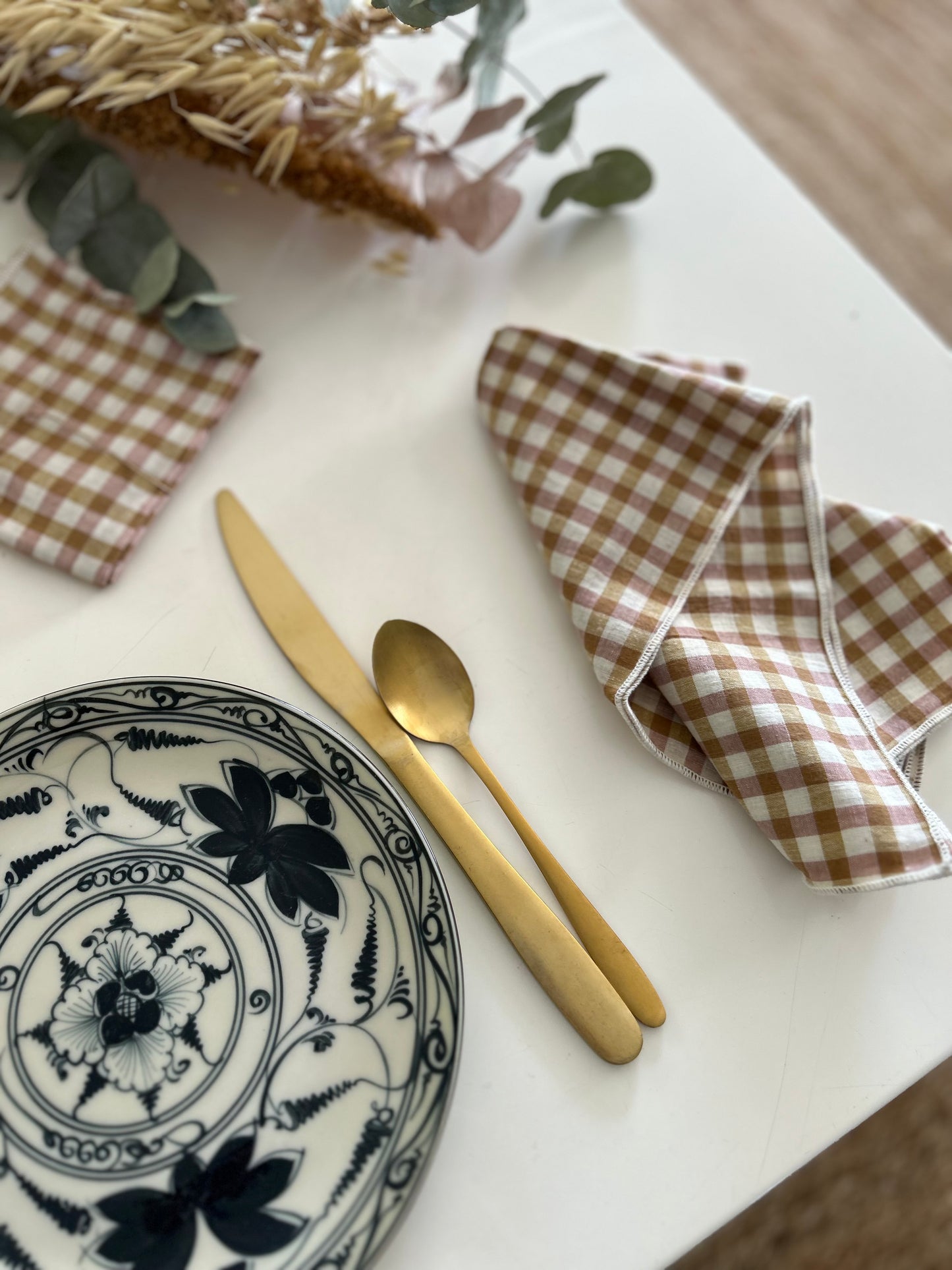 Serviettes de table en coton (2pièces)
