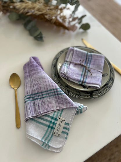 Serviettes de table en coton (2pièces)