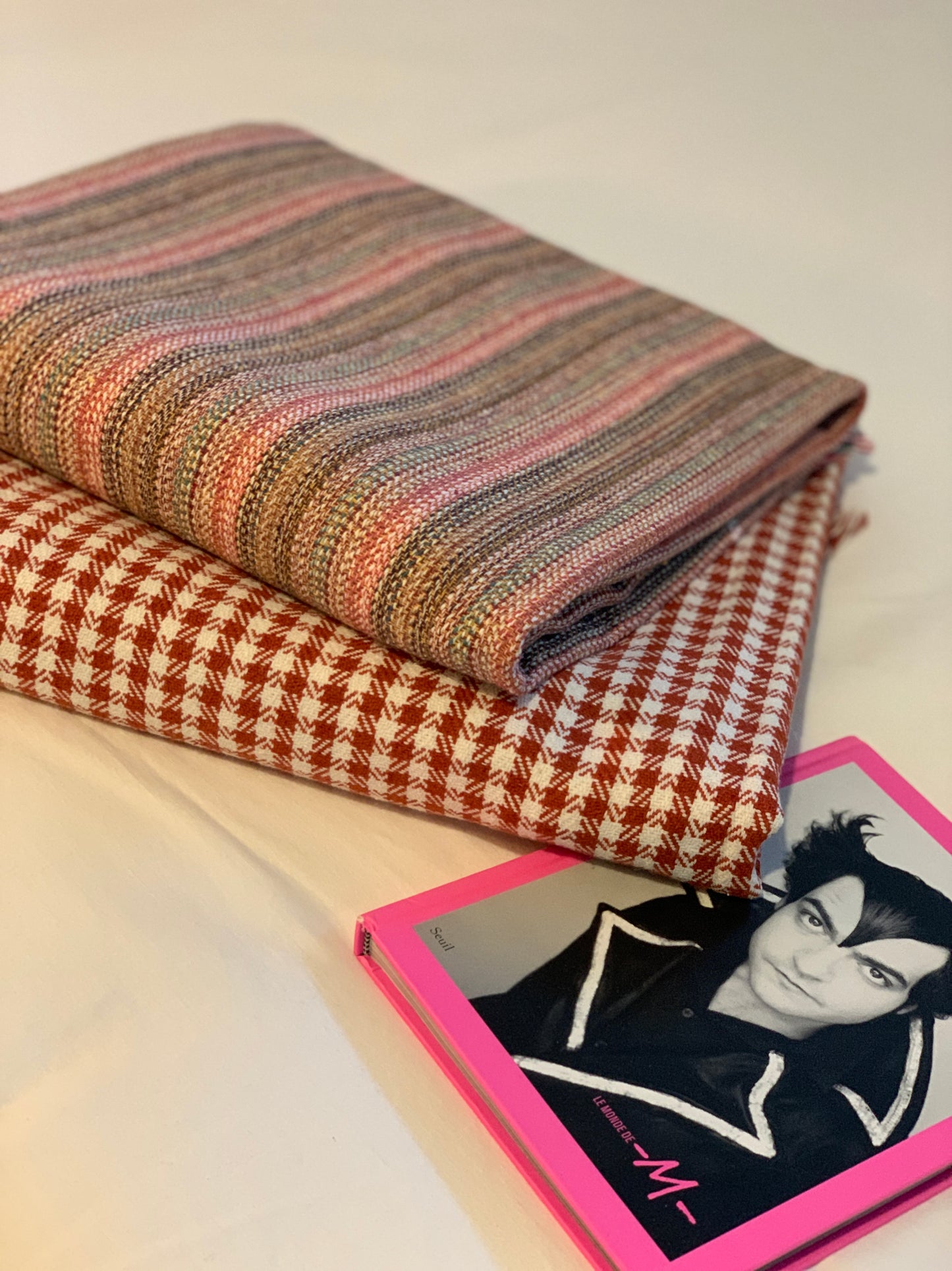 Plaid en khadi de coton terracotta