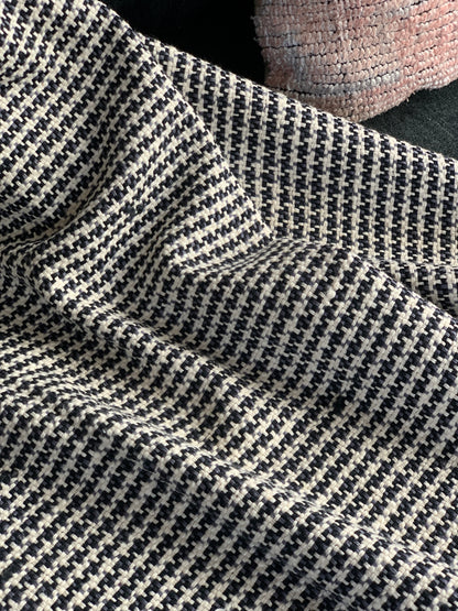 Plaid en khadi bleu marine