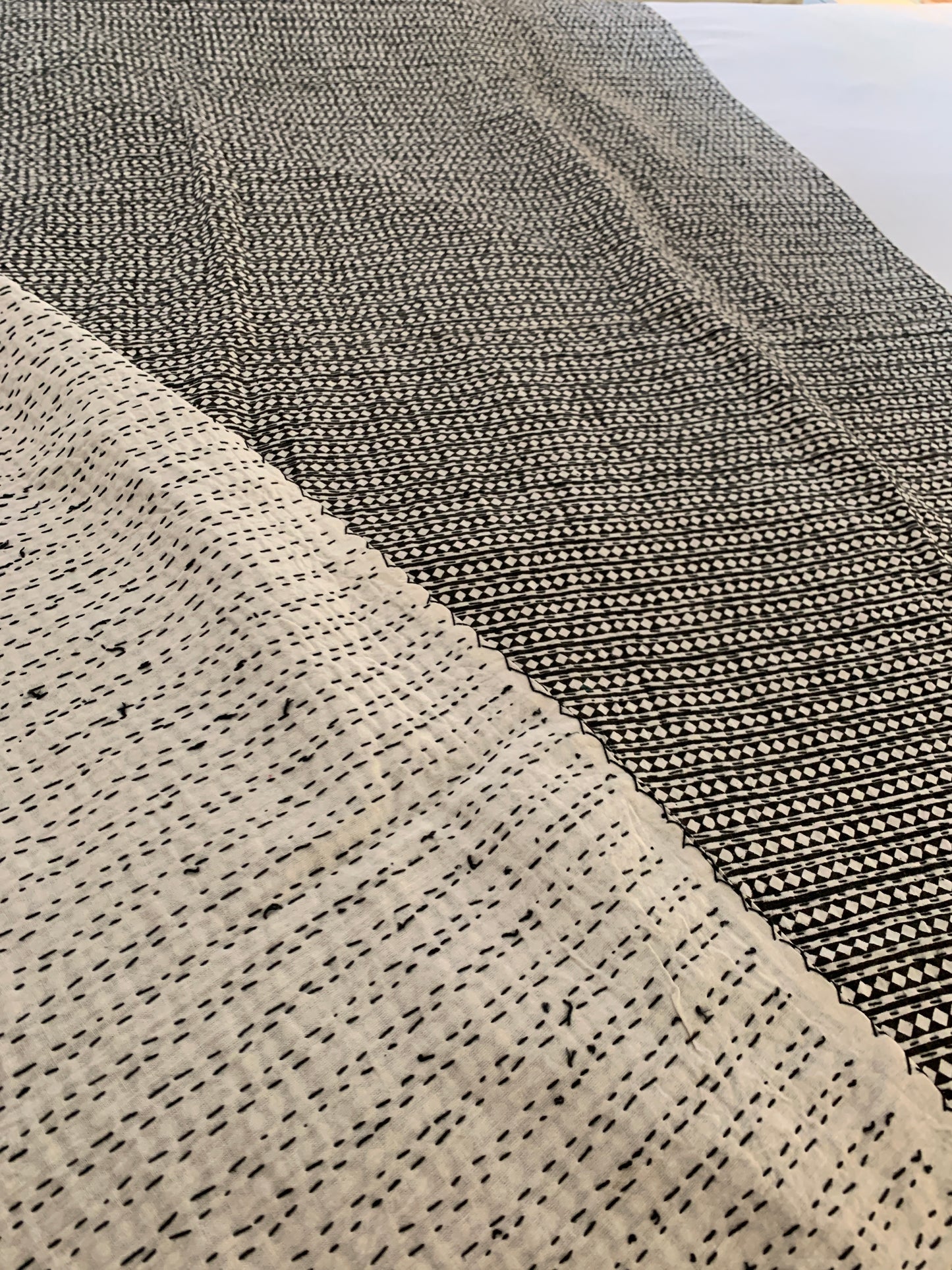 Couvre- lit  en coton Blockprint