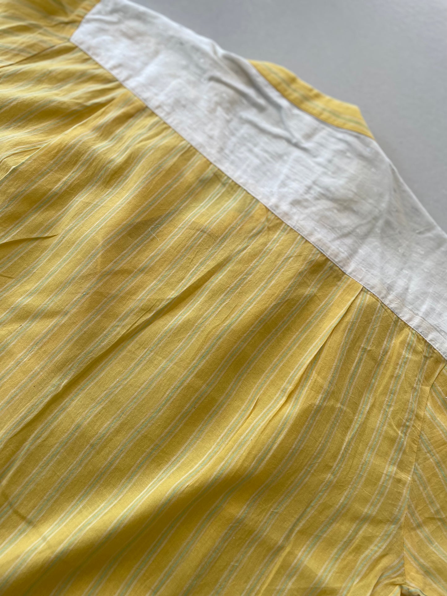 Blouse Telma Jaune fines rayures vertes