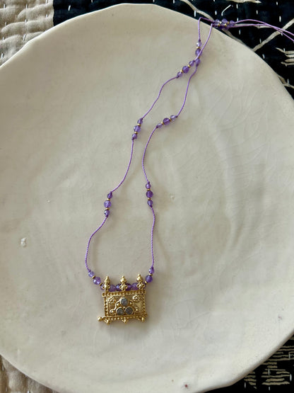 Collier fil de soie VIJU