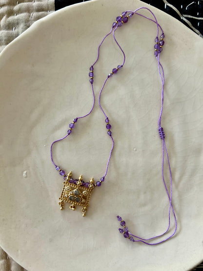 Collier fil de soie VIJU