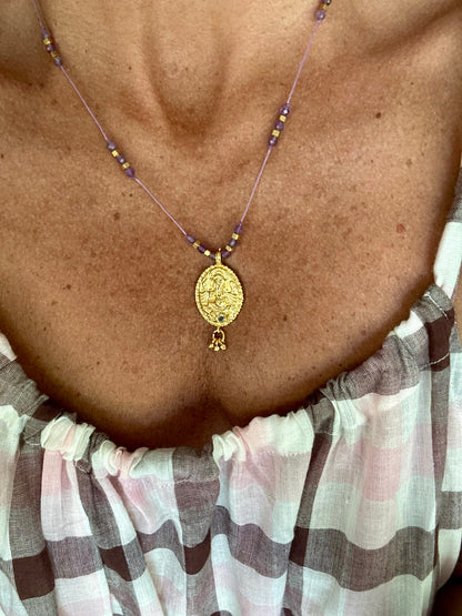 Collier fil de soie VIJU