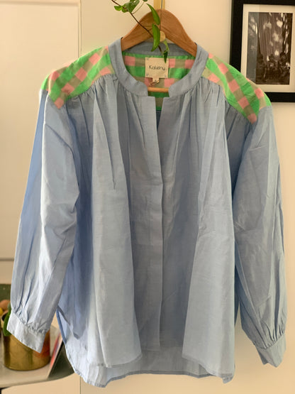 Blouse TELMA bleu ciel