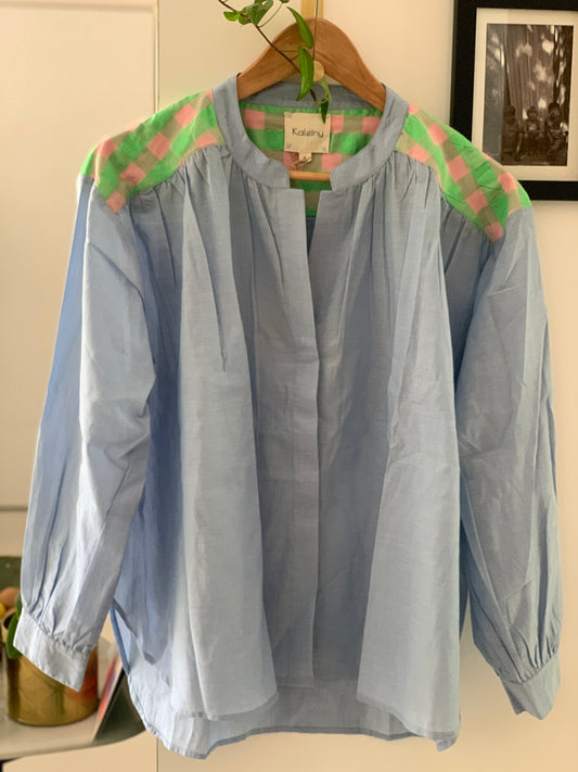 Blouse TELMA bleu ciel