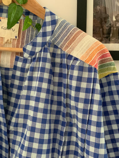 Blouse TELMA Vichy bleu