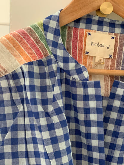 Blouse TELMA Vichy bleu