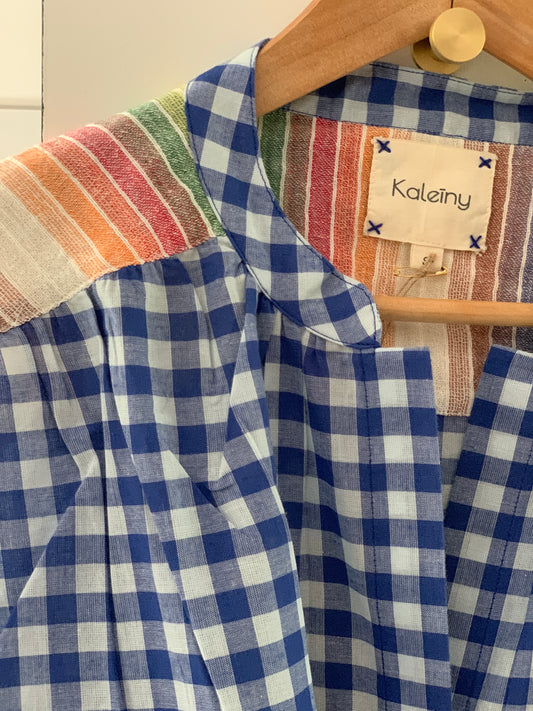 Blouse TELMA Vichy bleu