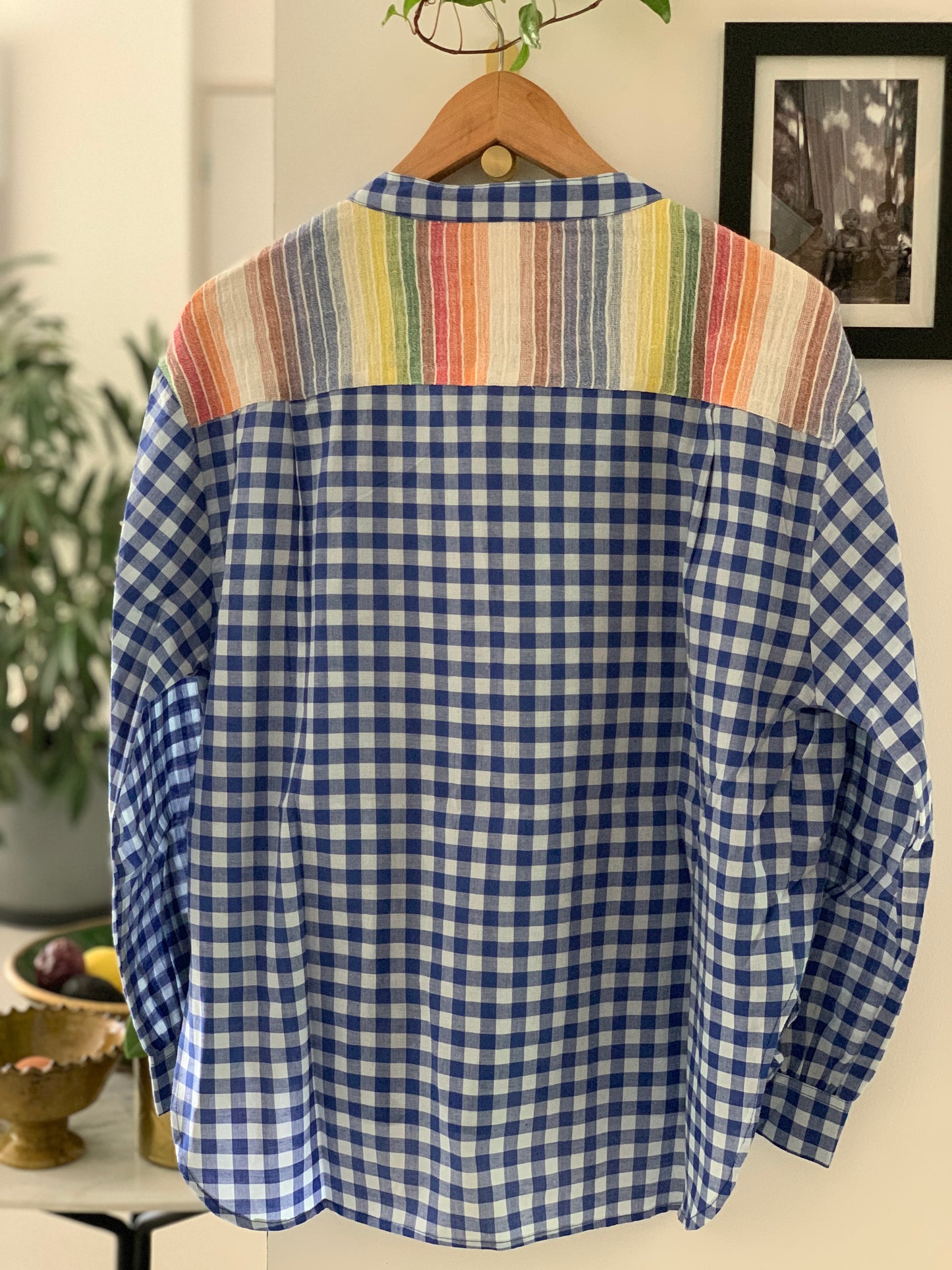 Blouse TELMA Vichy bleu