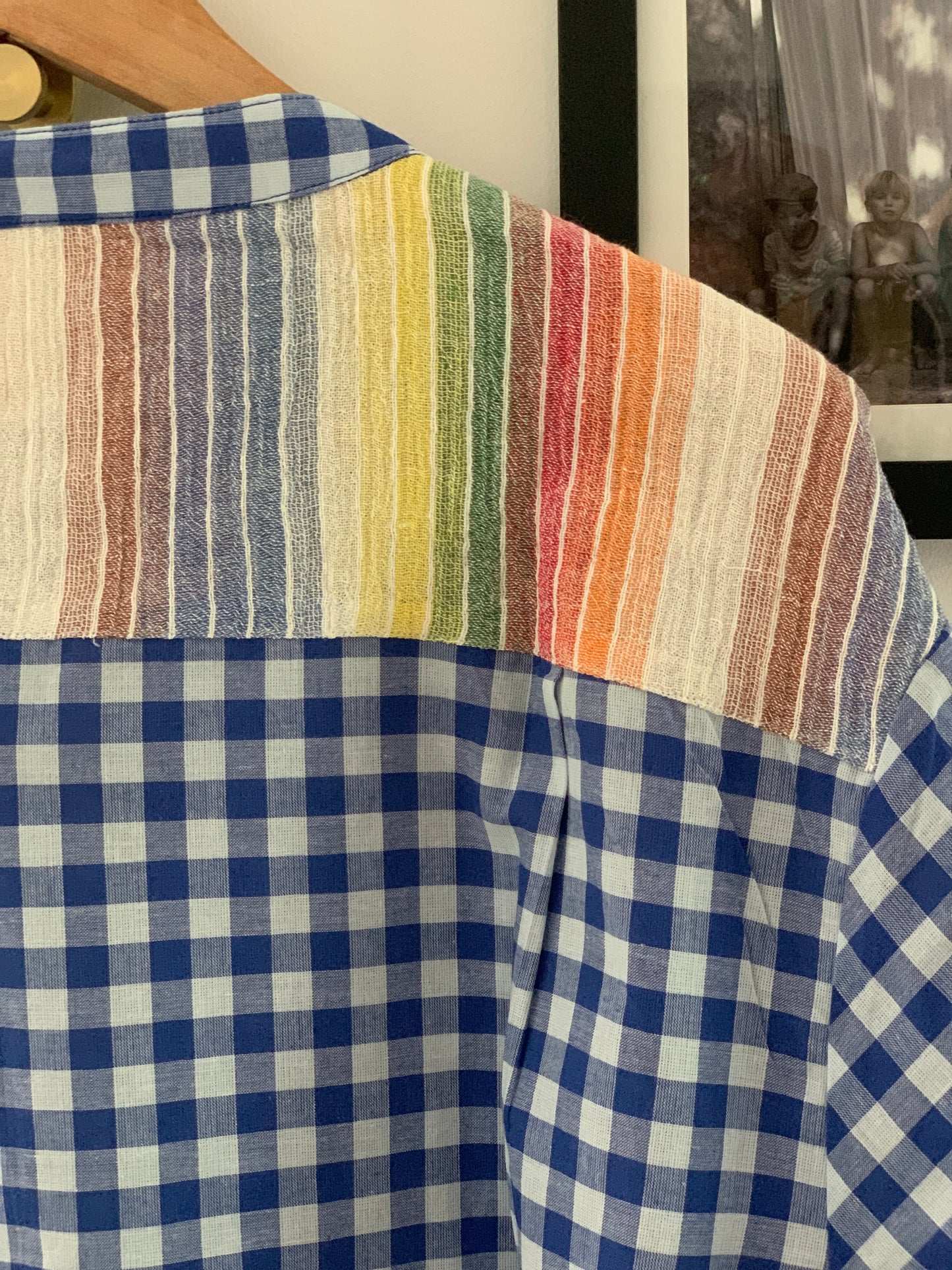 Blouse TELMA Vichy bleu