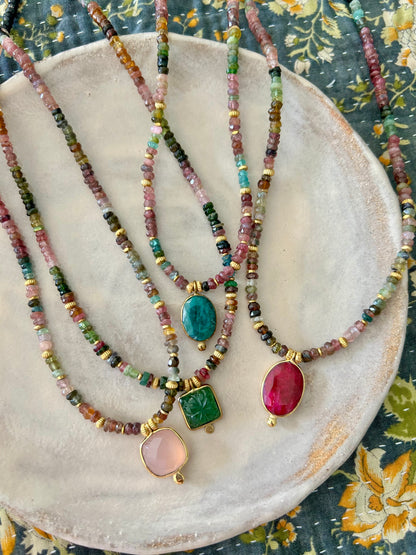 Collier BHOTI Tourmaline