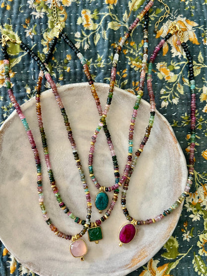 Collier BHOTI Tourmaline