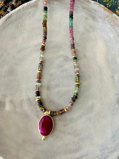 Collier BHOTI Tourmaline