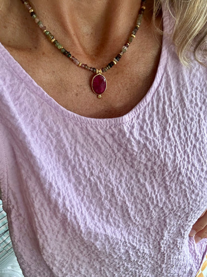 Collier BHOTI Tourmaline