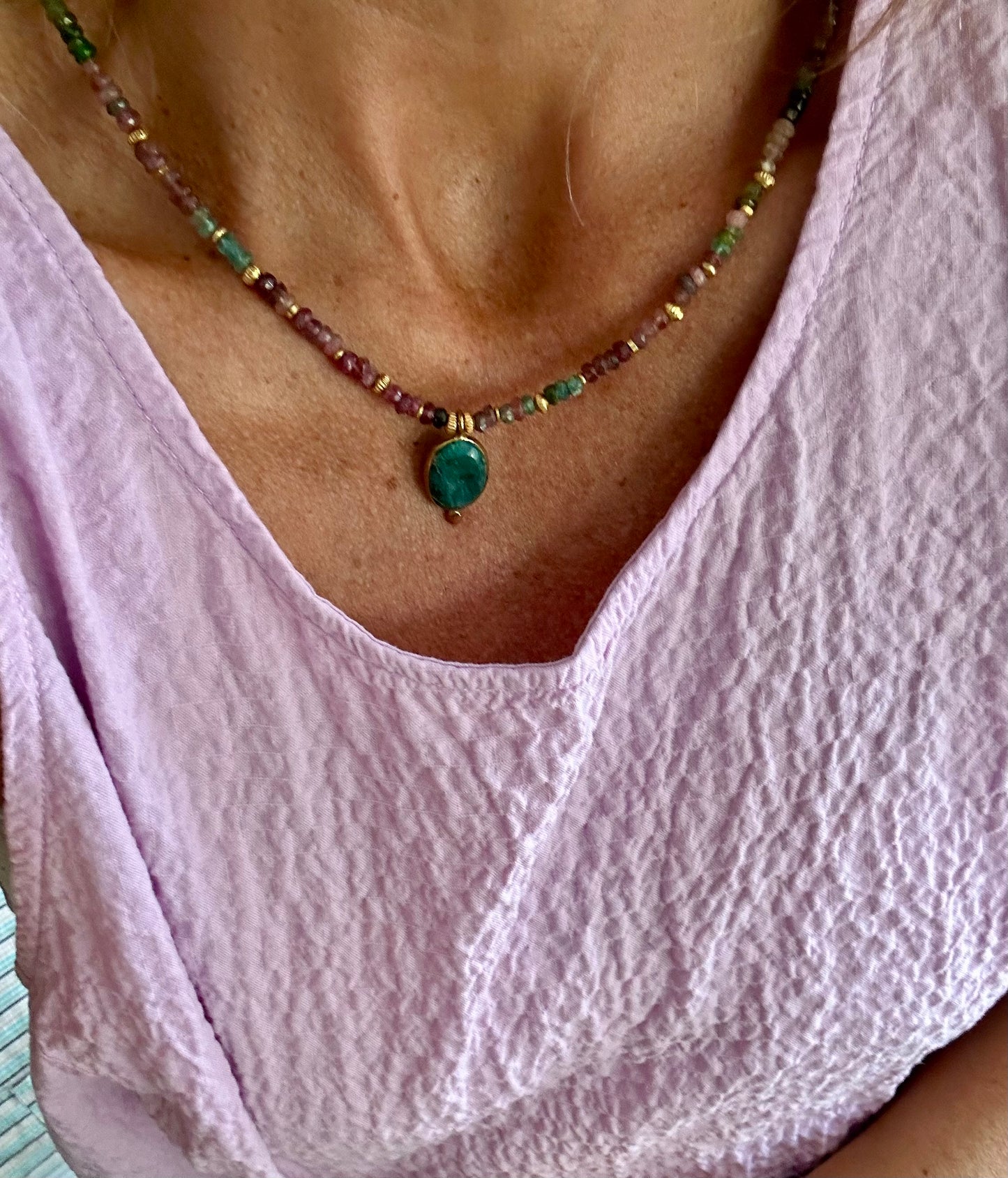 Collier BHOTI Tourmaline