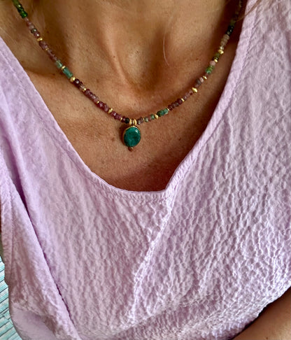 Collier BHOTI Tourmaline