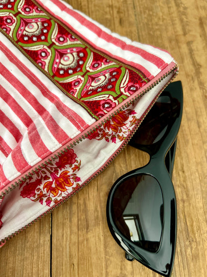 Pochette matelassée & ruban vintage |  VINTY