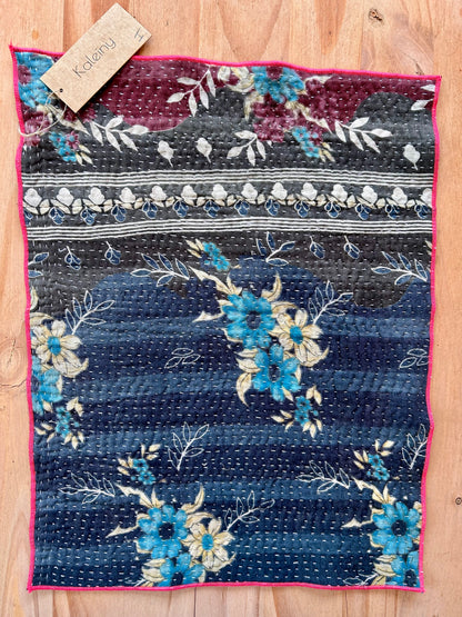 Set de table en kantha réversible   |  Collection Vintage Bordeaux