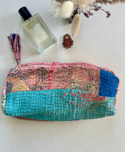 Trousse ronde en Kantha   | Multico 1