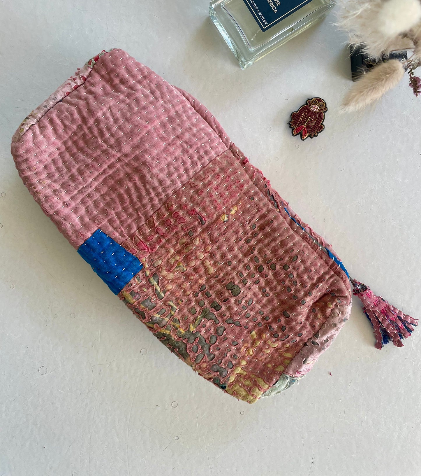 Trousse ronde en Kantha   | Multico 1