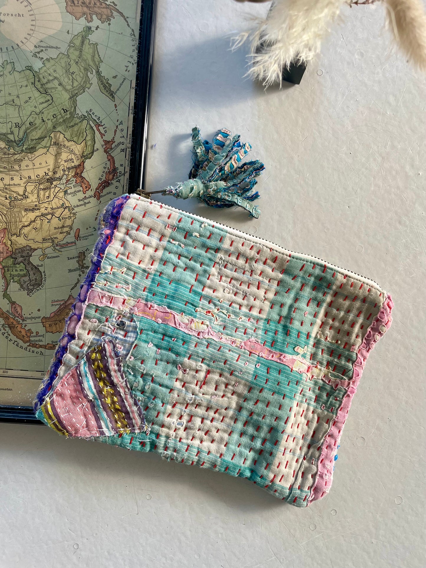 Petite pochette en kantha  | multico 4