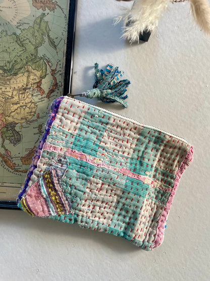 Petite pochette en kantha  | multico 4