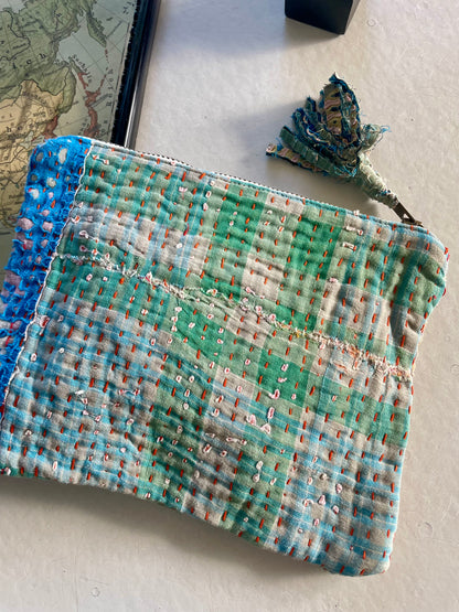 Petite pochette en kantha  | multico 4