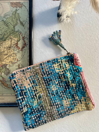 Petite pochette en kantha  | multico 3