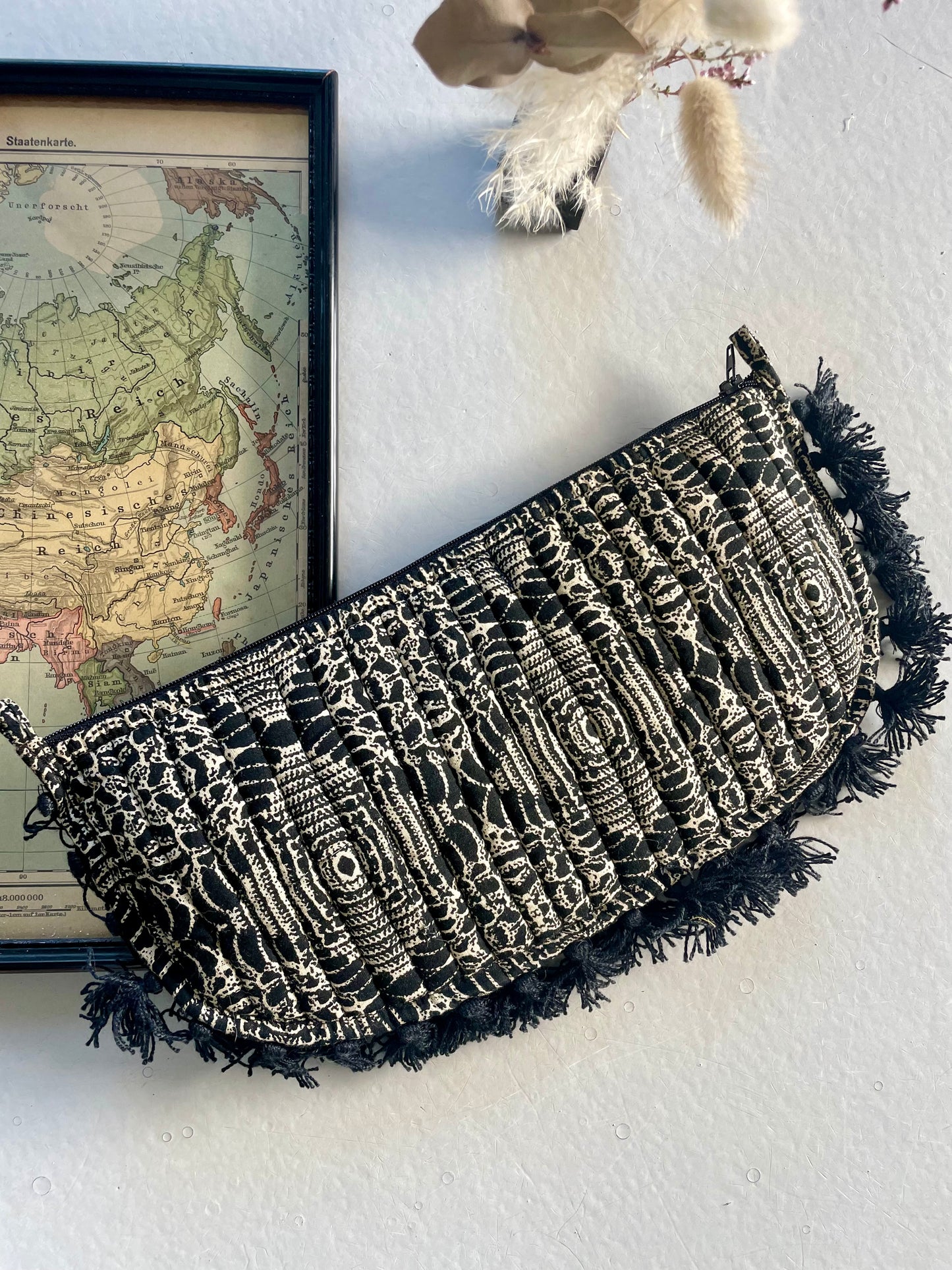 Trousse demi-lune blockprint