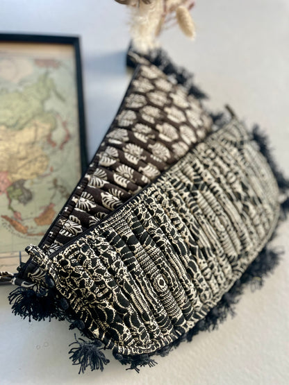 Trousse demi-lune blockprint