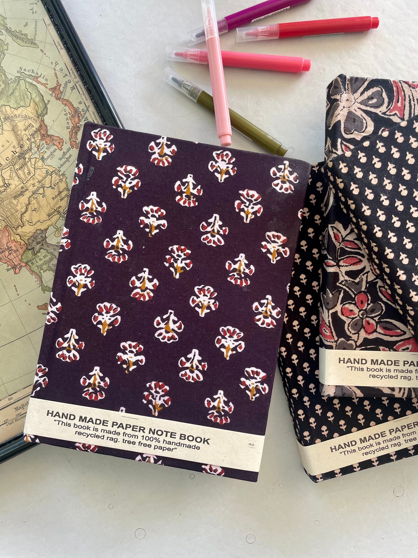 Carnet de voyage en papier recyclé