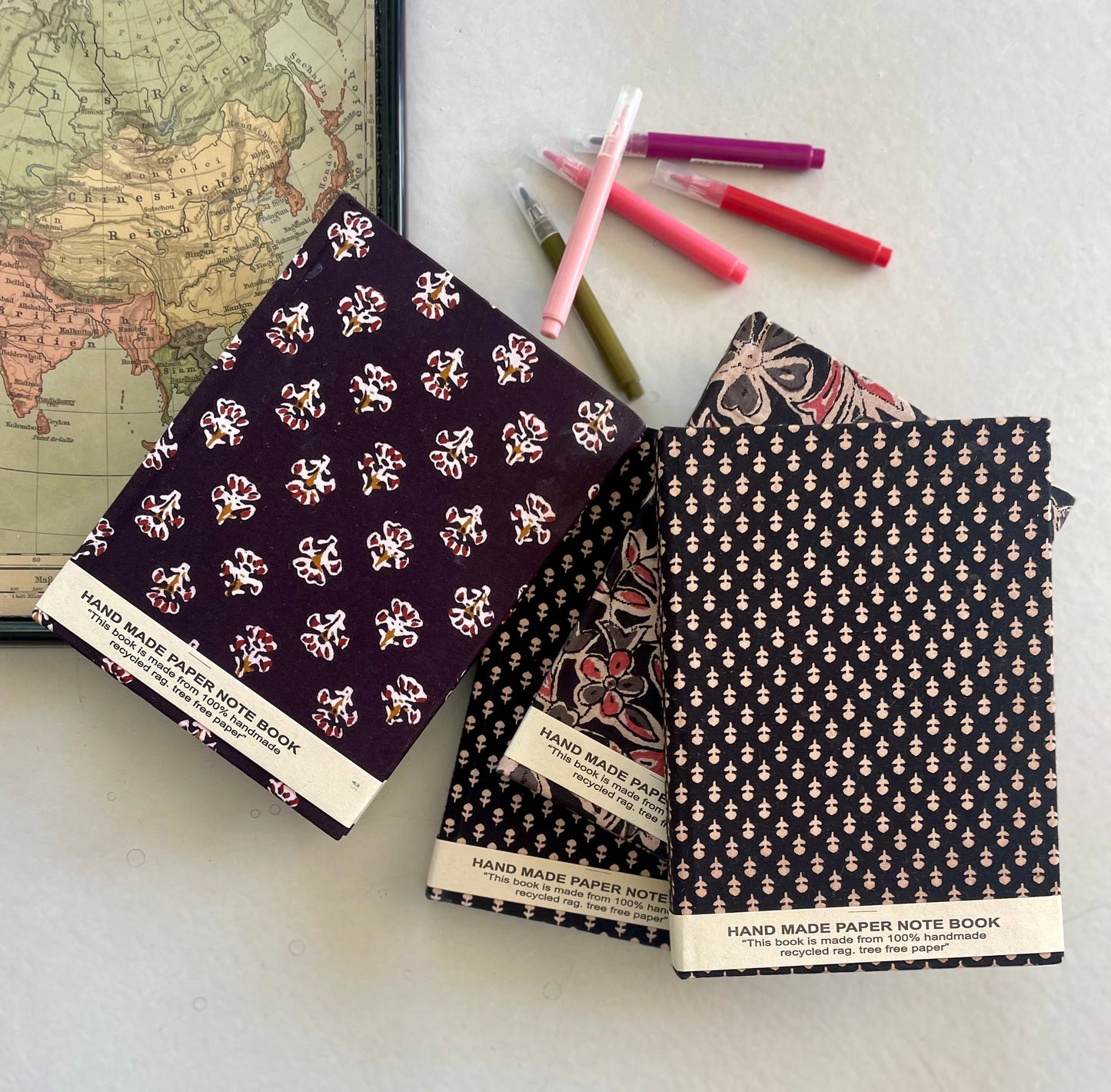 Carnet de voyage en papier recyclé