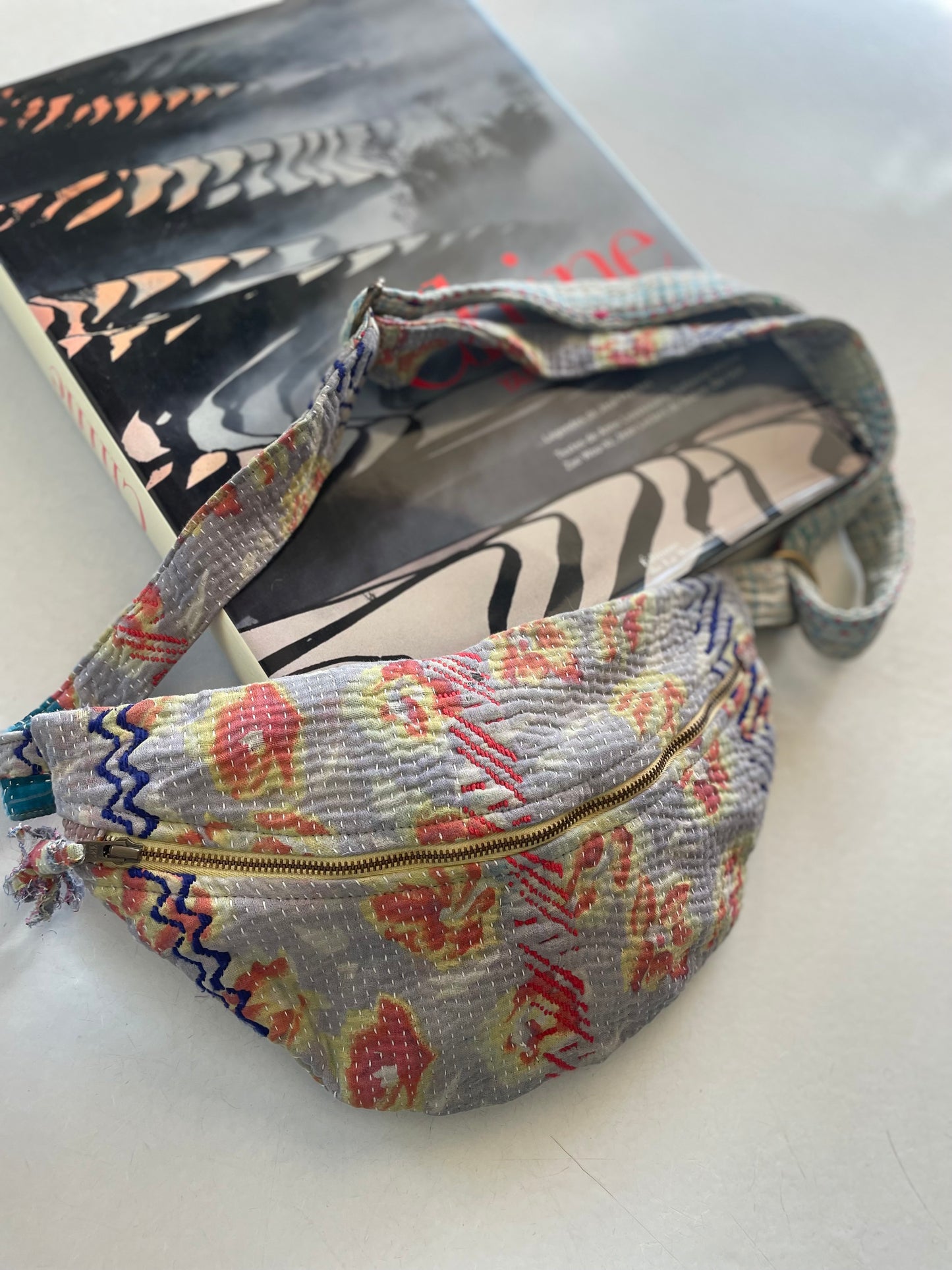 Banane en kantha   | ciel  orangé