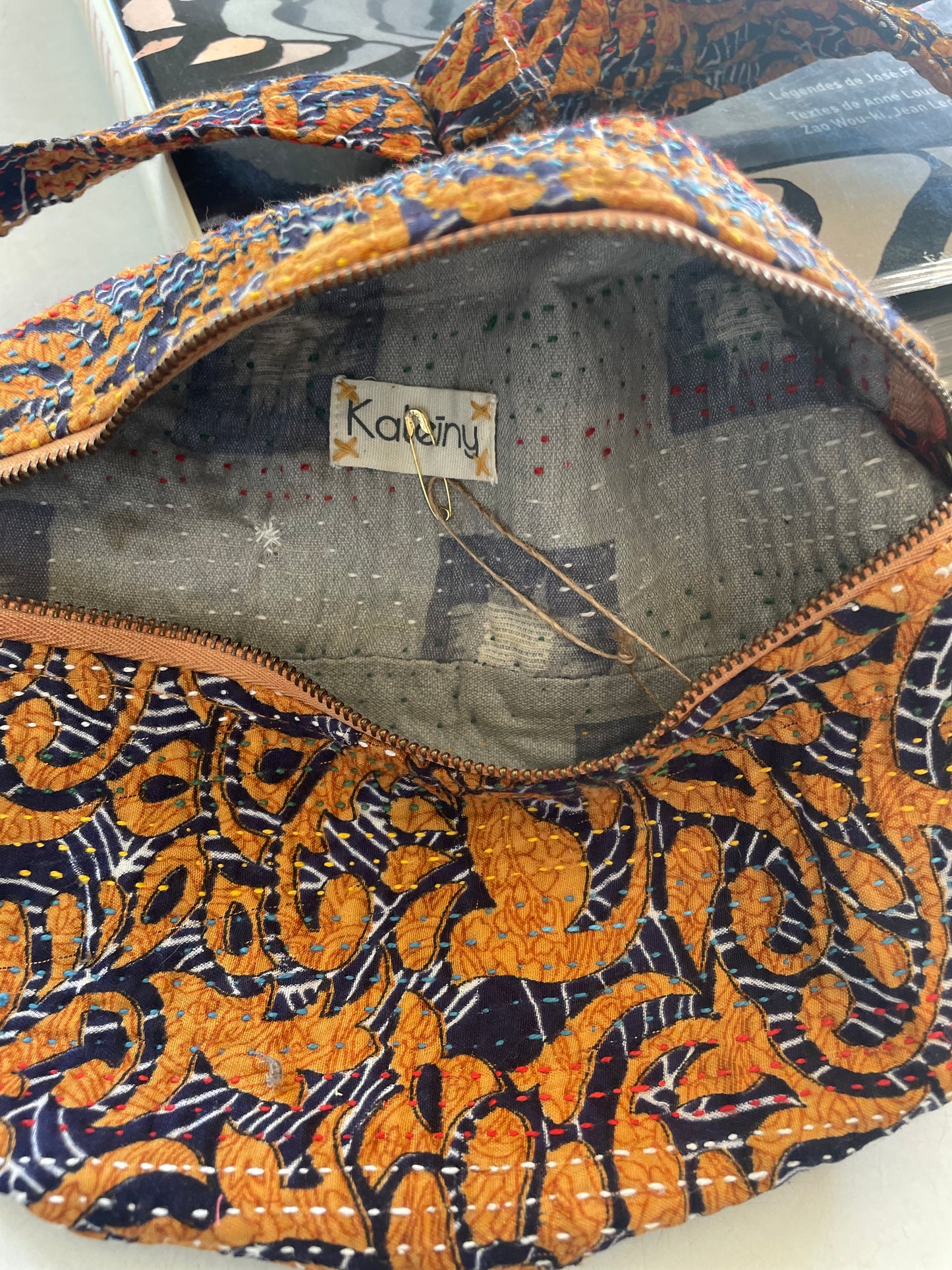 Banane en kantha   | orangé