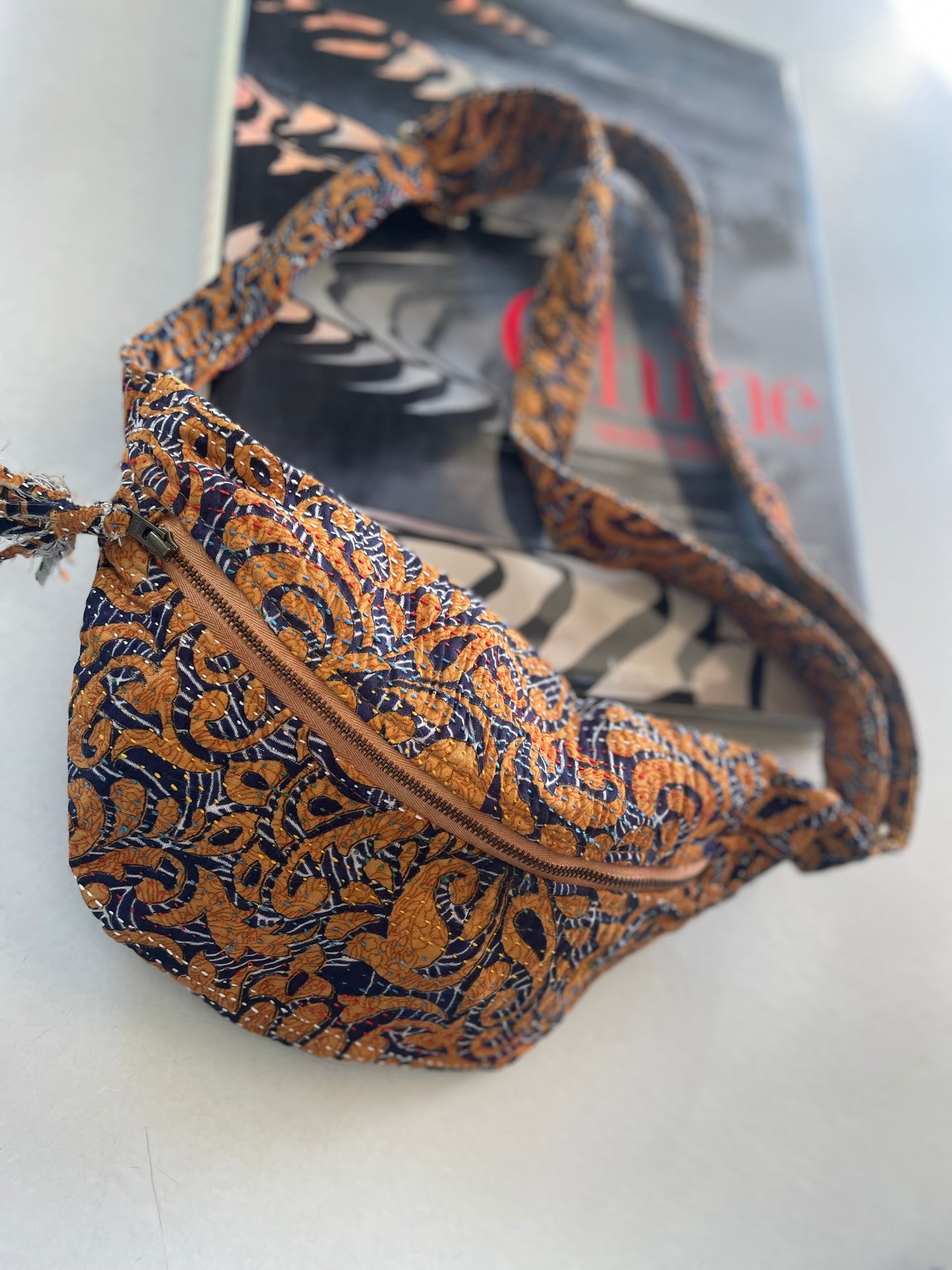 Banane en kantha   | orangé