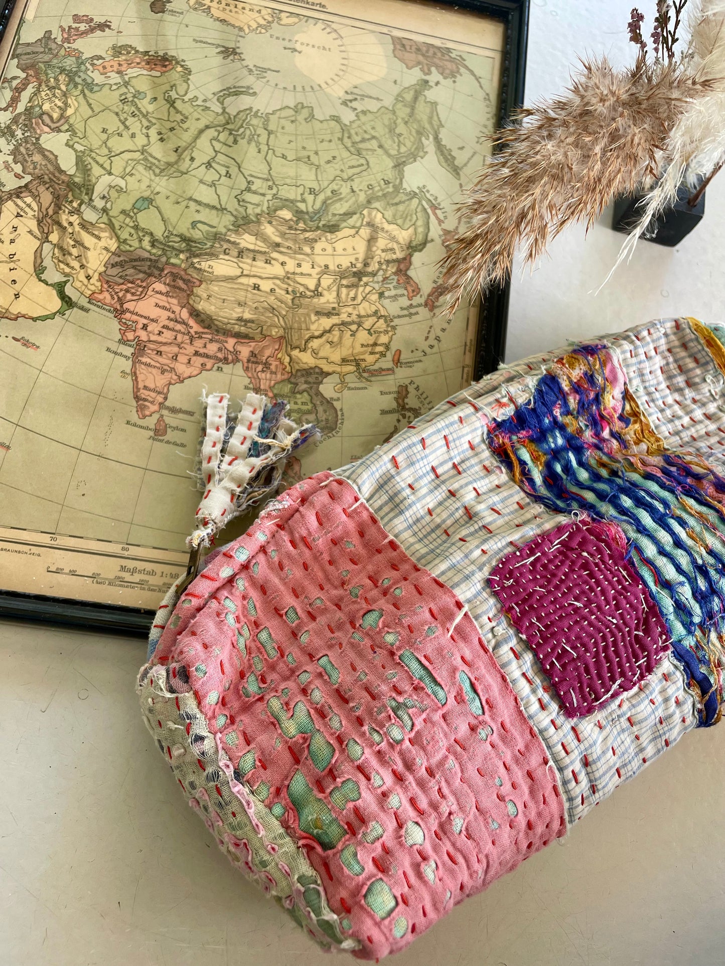 Trousse ronde en Kantha   | Multico 3