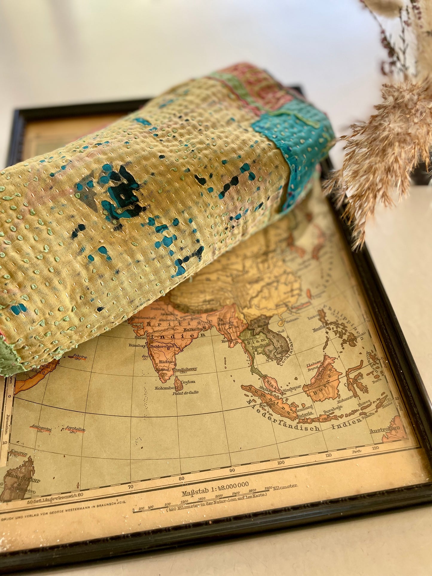 Trousse ronde en Kantha   | Multico 4