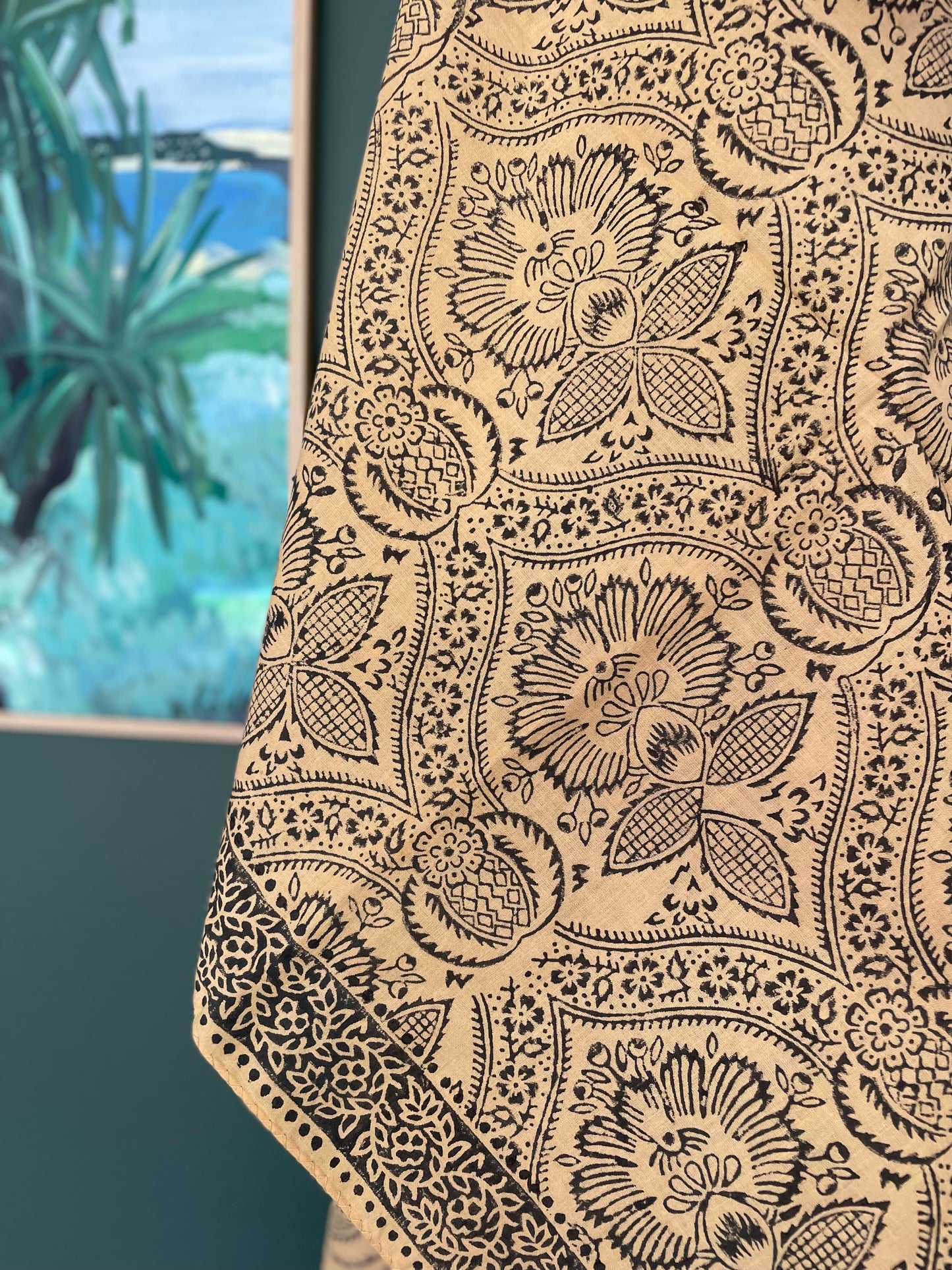 Foulard blockprint Collab