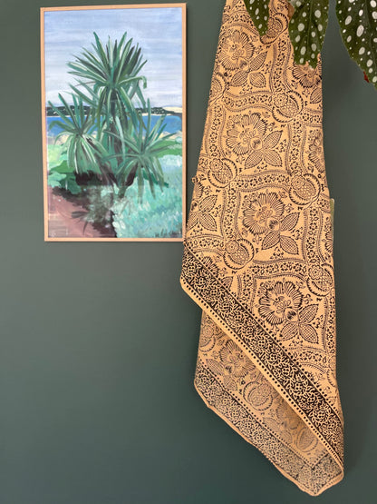 Foulard blockprint Collab