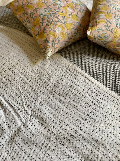 Couvre- lit  en coton Blockprint