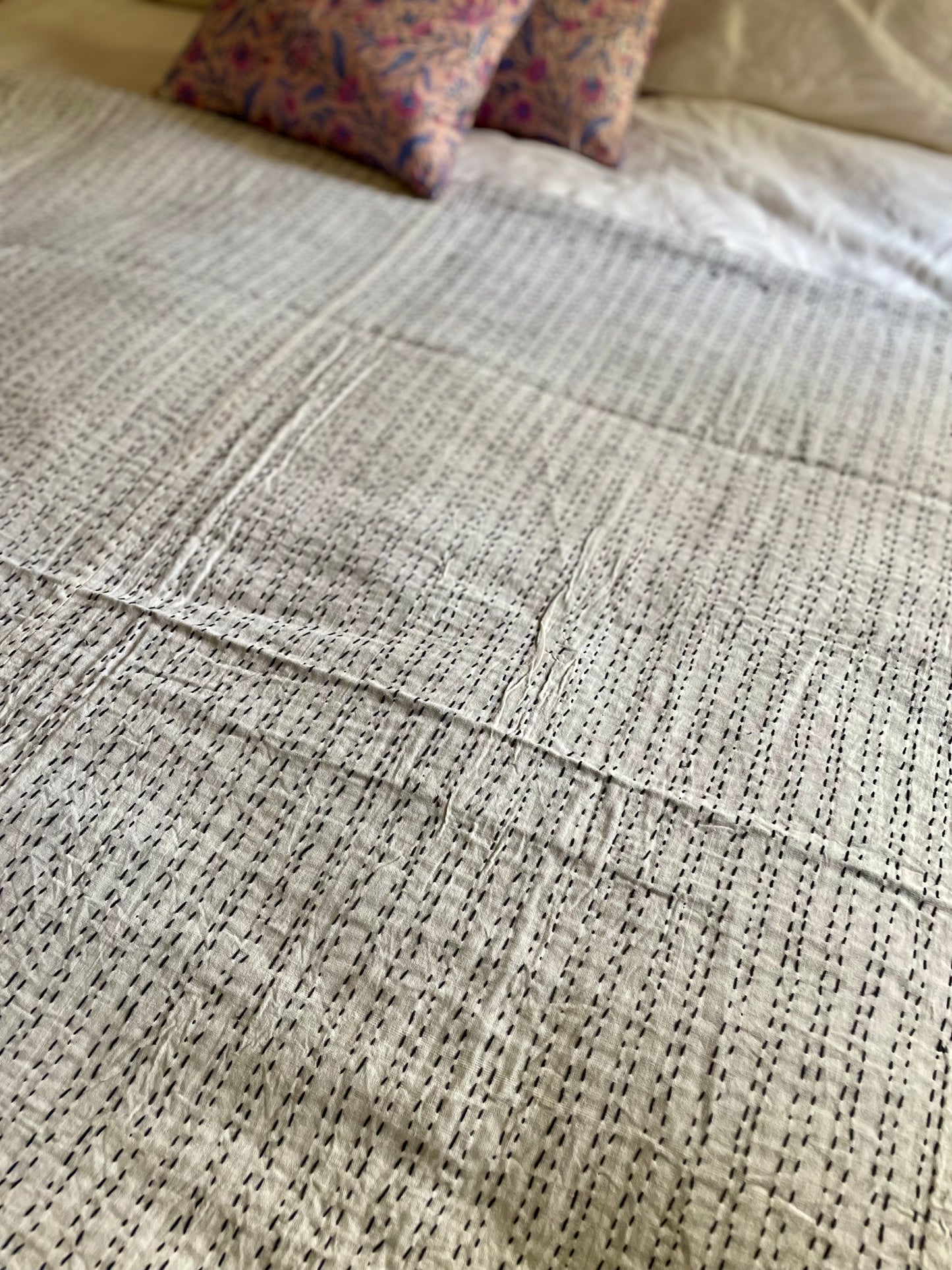 Couvre- lit  en coton Blockprint