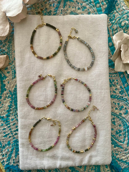 Bracelet grosses pierres semi-précieuses